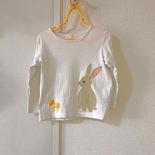 ムジルシリョウヒン(MUJI (無印良品))の無印　動物　長袖Tシャツ　100(Tシャツ/カットソー)