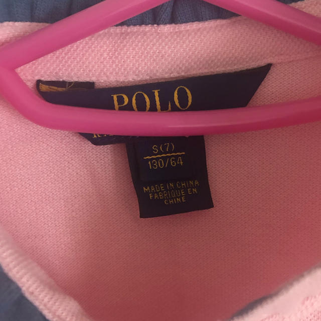 POLO RALPH LAUREN(ポロラルフローレン)の未使用に近い♡Ralph Lauren ノースリーブ　ポロ　ピンク　 キッズ/ベビー/マタニティのキッズ服女の子用(90cm~)(Tシャツ/カットソー)の商品写真