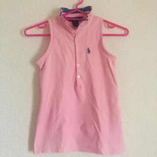 ポロラルフローレン(POLO RALPH LAUREN)の未使用に近い♡Ralph Lauren ノースリーブ　ポロ　ピンク　(Tシャツ/カットソー)