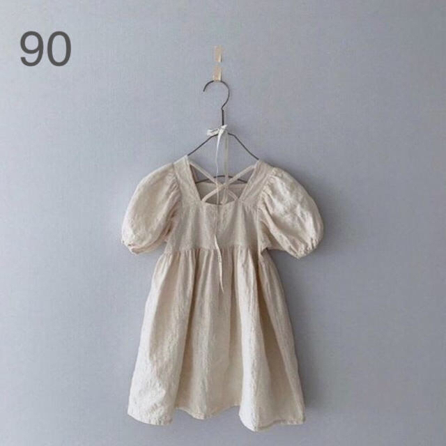 lace one-piece / 90 韓国子供服　レースワンピース キッズ/ベビー/マタニティのキッズ服女の子用(90cm~)(ワンピース)の商品写真