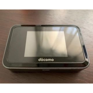 エヌティティドコモ(NTTdocomo)のHW-01H Wi-Fi STATION  docomo black 美品(PC周辺機器)