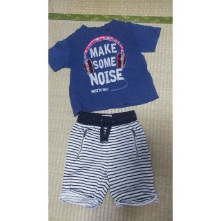 ザラキッズ(ZARA KIDS)の男の子 Tシャツ ハーフパンツ　ザラ【ZARA】セット(Tシャツ/カットソー)