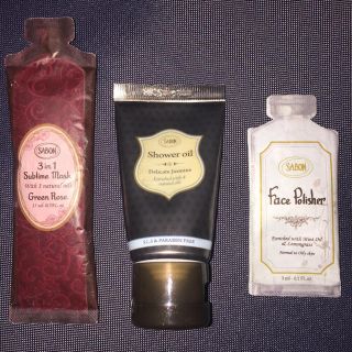 サボン(SABON)のSABON シャワーオイル30ml、ヘアマスク、フェイスポリッシャー(ボディオイル)