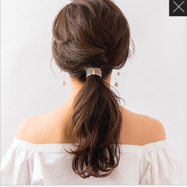 acca(アッカ)の新品 FRANCE LUXE カフポニー クラシックエナメル　モカ レディースのヘアアクセサリー(ヘアゴム/シュシュ)の商品写真