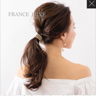 アッカ(acca)の新品 FRANCE LUXE カフポニー クラシックエナメル　モカ(ヘアゴム/シュシュ)