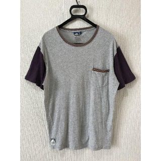 シェラデザイン(SIERRA DESIGNS)の＊シエラデザイン 胸ポケット 切り替え 半袖 カットソー Tシャツ L(Tシャツ/カットソー(半袖/袖なし))