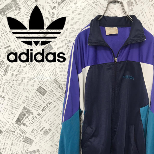 adidas(アディダス)の90s アディダス トラックジャケット ジャージ ナイロンジャケット メンズのトップス(ジャージ)の商品写真