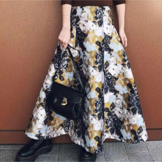 Ameri vintageABSTRACTFLOWERMERMAID SKIRT