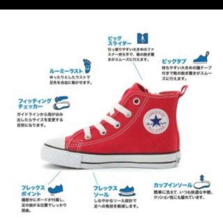 コンバース(CONVERSE)のコンバース赤21cm(スニーカー)