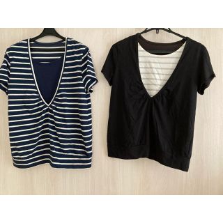 ベルメゾン(ベルメゾン)のベルメゾン　千趣会　授乳服　LL 2枚セット　半袖Tシャツ(マタニティトップス)