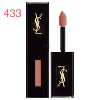 イヴサンローランボーテ(Yves Saint Laurent Beaute)のYSL ルージュ ピュールクチュール ヴェルニ 433 ベージュ リマスタード(口紅)