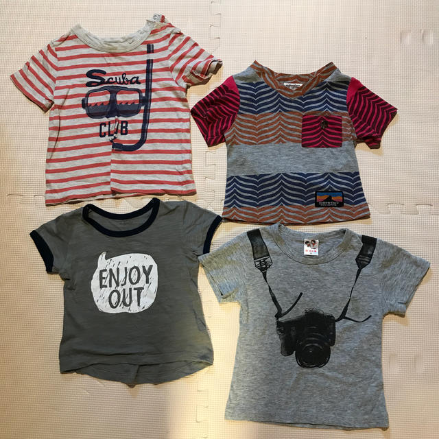 babyGAP(ベビーギャップ)のTシャツ4枚 キッズ/ベビー/マタニティのベビー服(~85cm)(Ｔシャツ)の商品写真