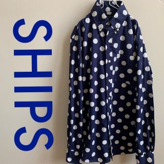 シップス(SHIPS)のSHIPS ドット　シャツ　水玉　サイズS(シャツ)