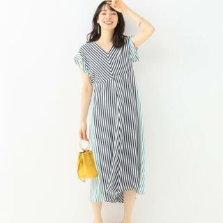 イエナ(IENA)の☆pinoco様専用☆イエナ マルチストライプランダムフレアワンピース36(ロングワンピース/マキシワンピース)