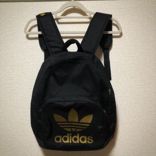 アディダス(adidas)のアディダス リュック黒×ゴールド◆adidas(バッグパック/リュック)