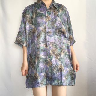 サンタモニカ(Santa Monica)のVintage 90s 半袖柄シャツ(シャツ)