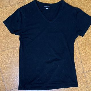 エンポリオアルマーニ(Emporio Armani)のエンポリオアルマーニ　Vネック 黒Tシャツ 日本Lサイズ(Tシャツ/カットソー(半袖/袖なし))