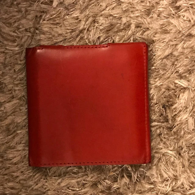 アブラサス ブッテーロレザー レッド 薄い財布の通販 by takuya's shop