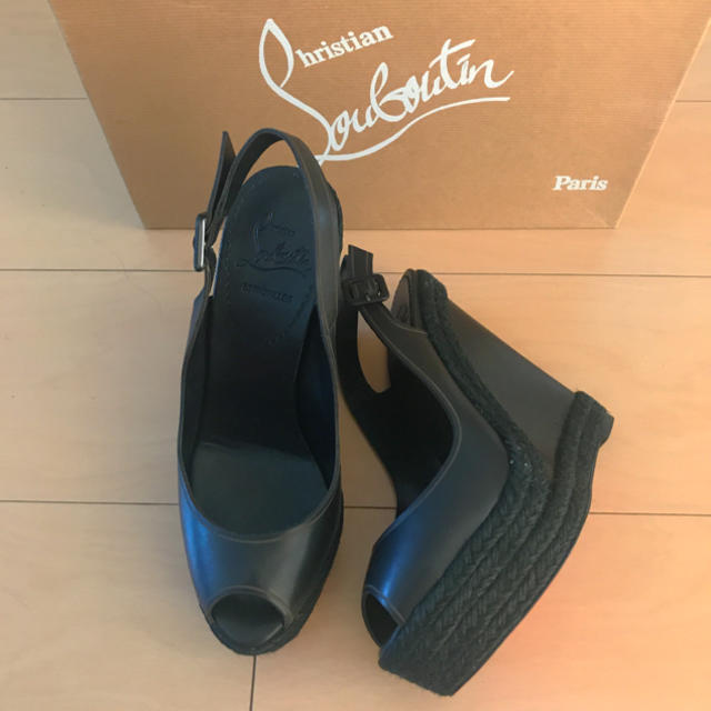 【送料無料】Christian Louboutin ウエッジサンダル♡