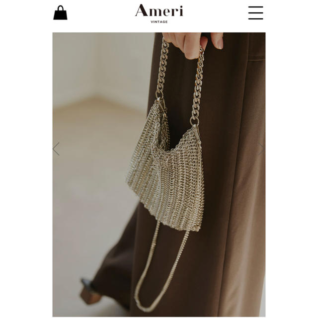 Ameri VINTAGE(アメリヴィンテージ)のameri VINTAGE HEAVY CHAIN MESH BAG レディースのバッグ(ショルダーバッグ)の商品写真