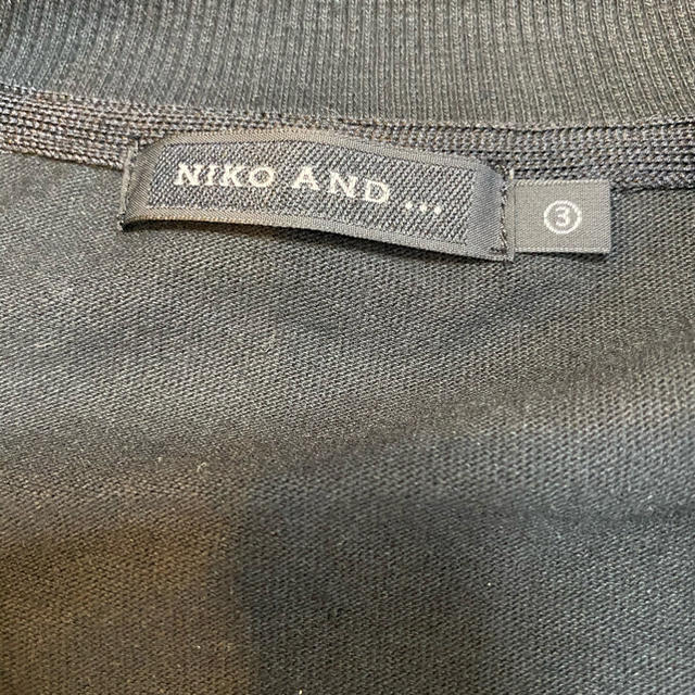 niko and...(ニコアンド)のniko and... ジップアップシャツ　メンズ　トップス　半袖　サイズ3 メンズのトップス(Tシャツ/カットソー(半袖/袖なし))の商品写真
