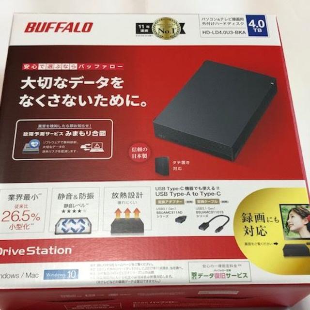 BUFFALO 外付けHDD 4.0TB 新品未開封
