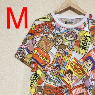 新品・タグ付き◎不二家ぺこちゃん　総柄Tシャツ♪(Tシャツ/カットソー(半袖/袖なし))