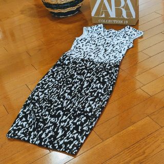 ザラ(ZARA)のZARA◆バイカラーノースリーブ✨ワンピース◆新品/タグ付き(ひざ丈ワンピース)