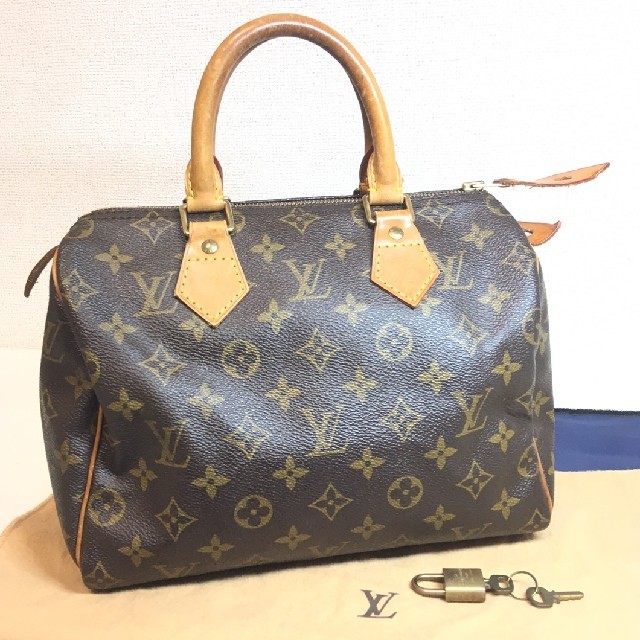 ニッサン・638 ルイヴィトン モノグラム スピーディ25 カデナと鍵付き 通販 LOUIS VUITTON スピーディ25 南京錠付き