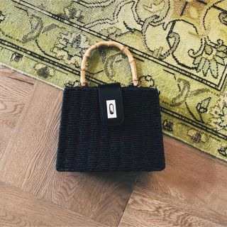 マウジー(moussy)の値下げ❗️ moussy バッグ ハンドバッグ トートバッグ カゴバッグ(かごバッグ/ストローバッグ)