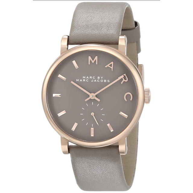 MARC BY MARC JACOBS(マークバイマークジェイコブス)のマークバイマークジェイコブス  腕時計 MBM1266 ベイカー グレーレザー レディースのファッション小物(腕時計)の商品写真