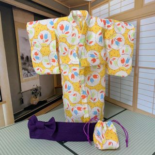 浴衣セット【黄色】(その他)