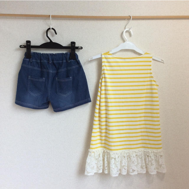 GU(ジーユー)のGU他 150cm 女の子2点セット (g150-10) キッズ/ベビー/マタニティのキッズ服女の子用(90cm~)(Tシャツ/カットソー)の商品写真