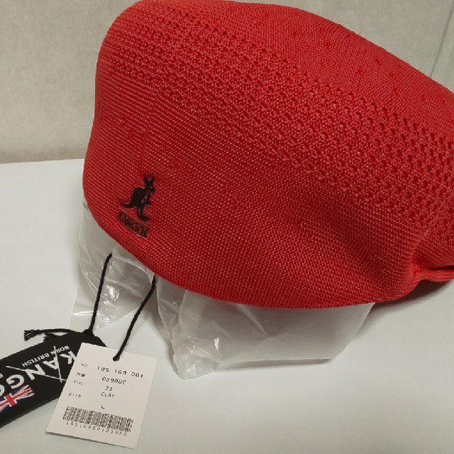 KANGOL(カンゴール)の新品未使用! KANGOL(カンゴール)ハンチング帽 Lサイズ (レッド) メンズの帽子(ハンチング/ベレー帽)の商品写真