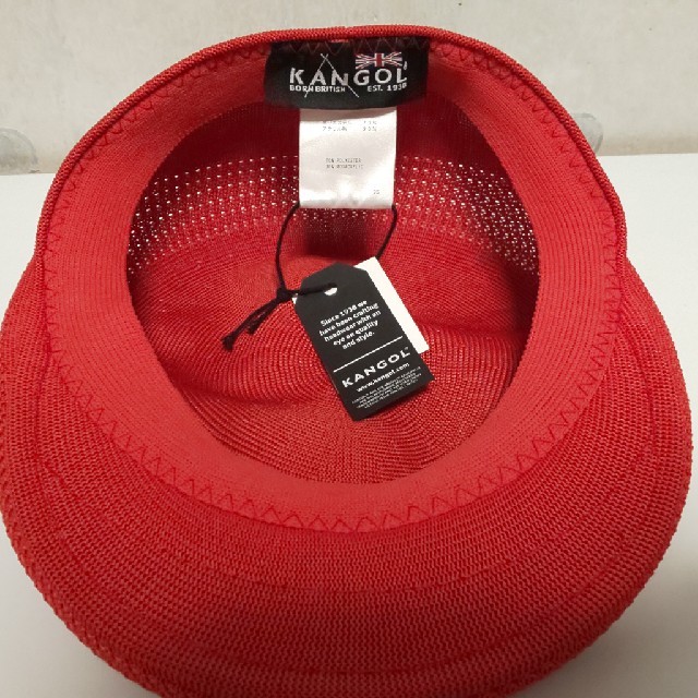 KANGOL(カンゴール)の新品未使用! KANGOL(カンゴール)ハンチング帽 Lサイズ (レッド) メンズの帽子(ハンチング/ベレー帽)の商品写真