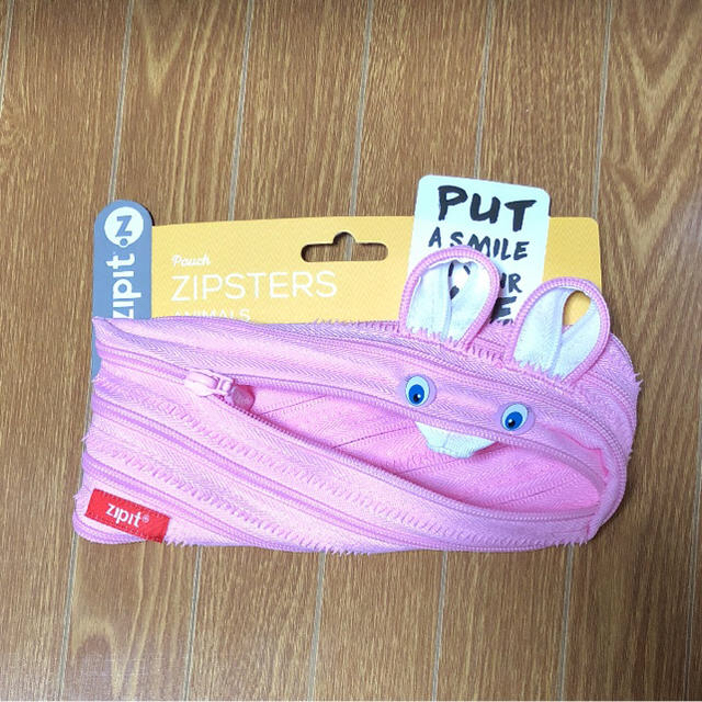 Zipit Animals Pencil Case, Bunny インテリア/住まい/日用品の文房具(ペンケース/筆箱)の商品写真