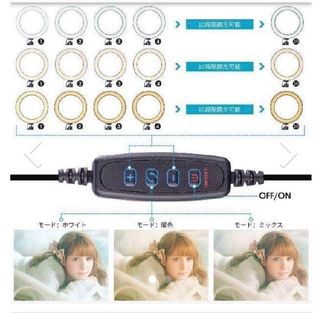 LED リングライト スマホ/家電/カメラのスマホアクセサリー(その他)の商品写真