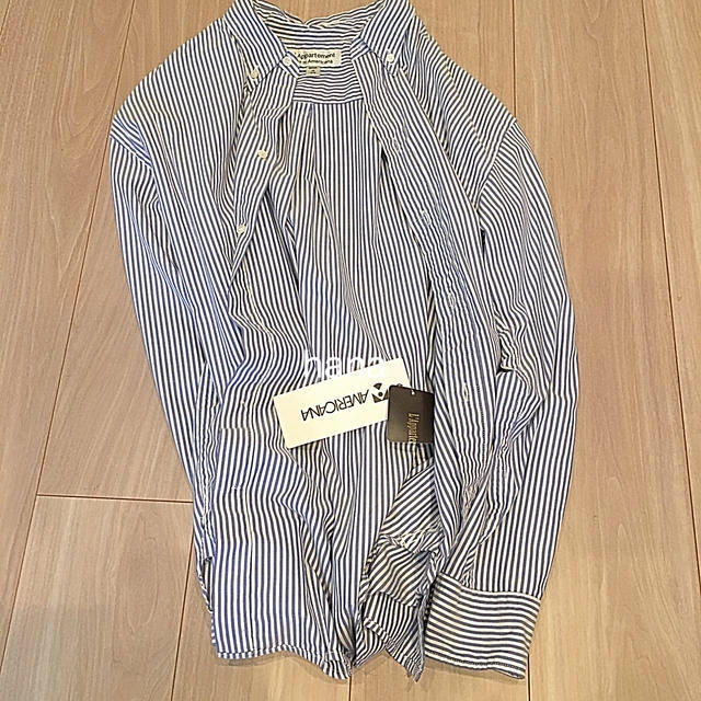 L'Appartement DEUXIEME CLASSE(アパルトモンドゥーズィエムクラス)のL'Appartement AMERICANA OX Shirts ネイビー　B レディースのトップス(シャツ/ブラウス(長袖/七分))の商品写真