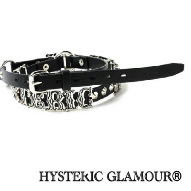 HYSTERIC GLAMOUR(ヒステリックグラマー)のヒステリックグラマーロゴ  レザー スタッズ ベルト メンズのファッション小物(ベルト)の商品写真