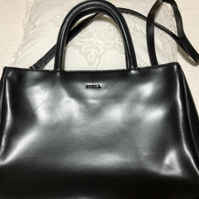 \値下/ FURLA 本革　2wayトートバッグ