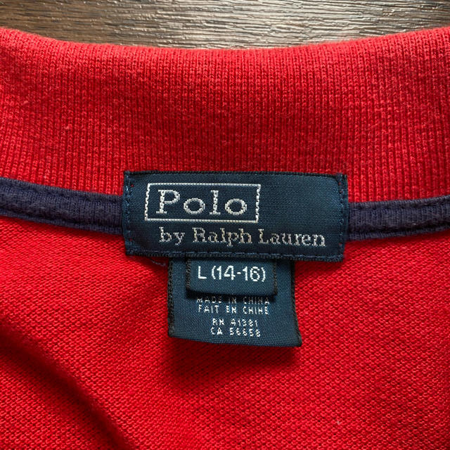 POLO RALPH LAUREN(ポロラルフローレン)のレア！美品！　Polo  Ralph Lauren ポロシャツ　刺繍　Lサイズ メンズのトップス(ポロシャツ)の商品写真