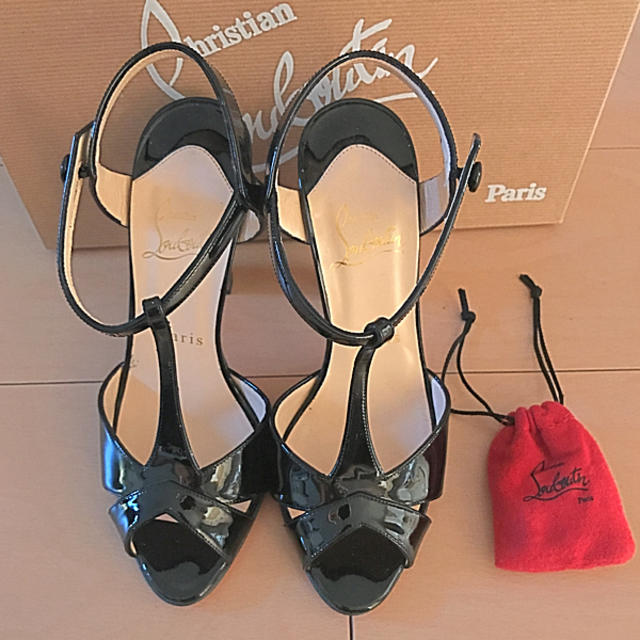 【送料無料】Christian Louboutin エナメルサンダル♡