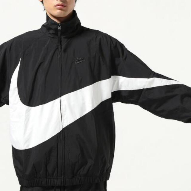 美品】NIKE ビッグスウォッシュ ウーブンジャケット M size ブラック