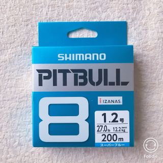 シマノ(SHIMANO)の【新品】シマノ ライン ピットブル8 200m  1.2号 スーパーブルー(釣り糸/ライン)