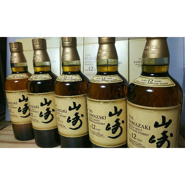 ∞山崎12年5本 - ウイスキー 山崎12年 5本