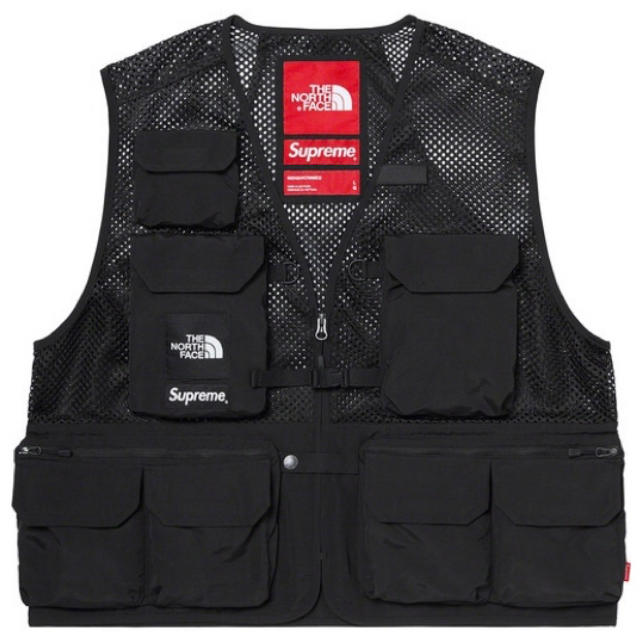 Lsize 黒 Supreme North Face Cargo Vest