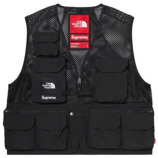 シュプリーム(Supreme)のLsize 黒 Supreme North Face Cargo Vest(ベスト)