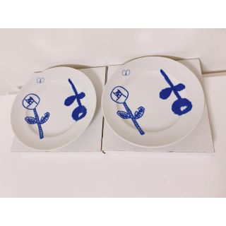 ミナペルホネン(mina perhonen)の新品 * パスザバトン mina perhonen  平皿  2枚セット(食器)