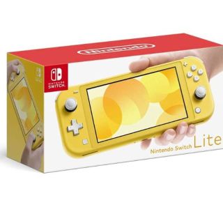 ニンテンドウ(任天堂)のNintendo Switch　Lite　本体　イエロー(携帯用ゲーム機本体)