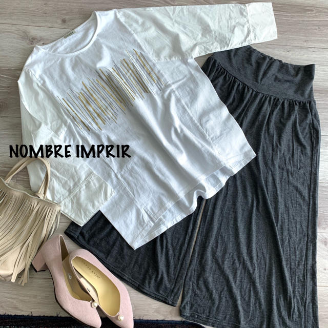 nombre impair(ノンブルアンベール)のノンブルアンベール✴︎袖切替ビッグＴシャツ♡ レディースのトップス(カットソー(長袖/七分))の商品写真